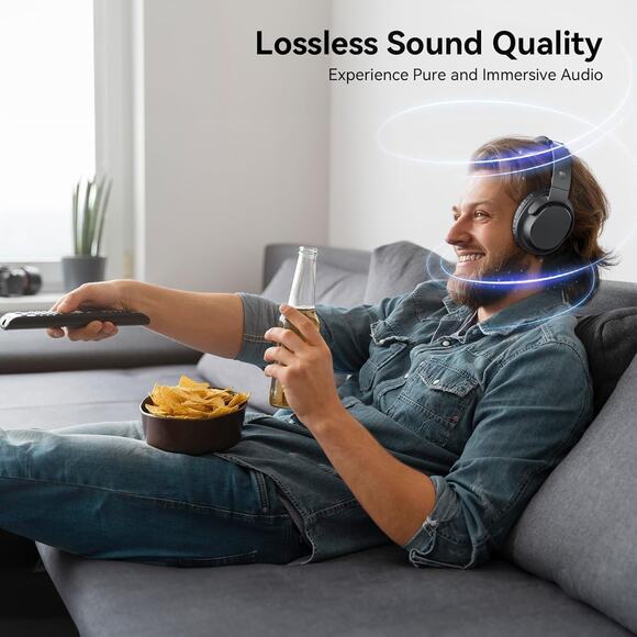 Wireless Headphones for TV, TV Headphones Wireless for Seniors, Versatile Chargi - Picture 2 of 7